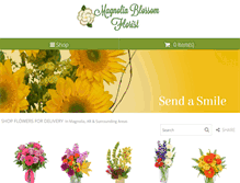 Tablet Screenshot of magnoliablossomflorist.com